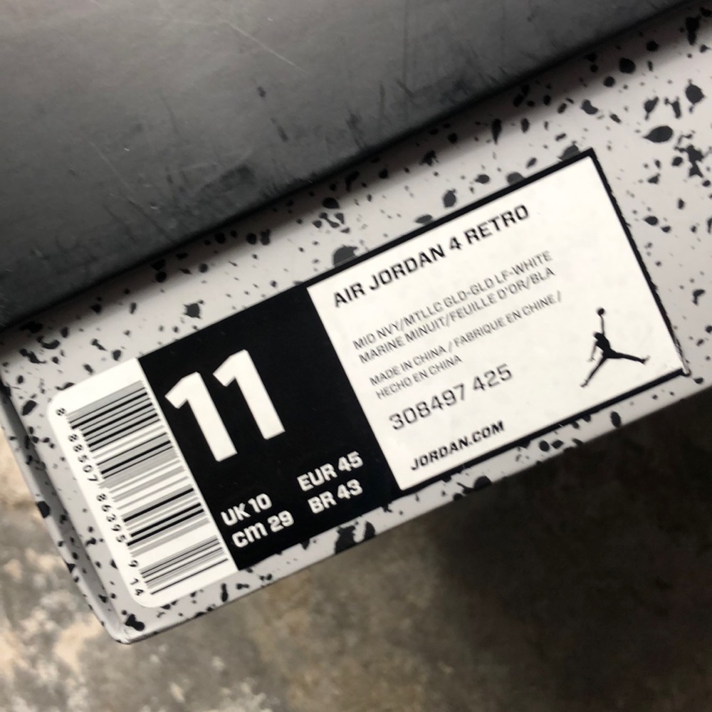 2016 JORDAN RETRO 4 DUNK FROM ABOVE 11 (USED) - Picture 6 of 6